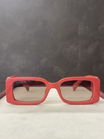 Gucci GG1325S 005 Red Coral Brown Gradient Sunglasses 1325