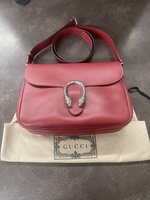 Gucci Red Messenger Bag Dionysus 758557 000004 Fair Condition Signs Of Wear 
