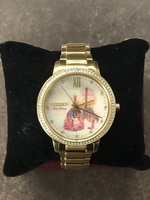 Citizen Belle and Beast Gold-Tone Stainless Steel Eco-Drive Watch 36mm