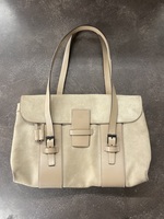 Gucci Beige Suede/Leather Bag - Gucci Italy 101287 213317 