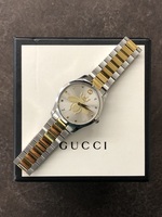 G-Timeless Two-Tone Stainless Steel & Yellow Gold PVD Bee Motif Watch 38mm