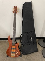 Schecter Diamond Series Stiletto Studio 5-String Bass – Honey Satin – Used