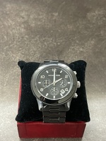 Michael Kors Black Ceramic Chronograph Men's Watch MK - Good Condition 