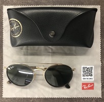 Ray-Ban RB3647-N 001 Double Bridge Sunglasses Polished Arista Gold / G-15 Green