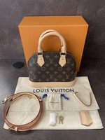 Louis Vuitton Alma BB M46990 Monogram Brown w/ Box, Dust Bag, Strap, Lock & Key