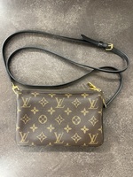 Louis Vuitton Double Zip Pochette – Monogram & Monogram Giant Reverse – Bag Only
