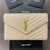 Saint Laurent Classic Cassandre Envelope Chain Wallet in Grain De Poudre Leather