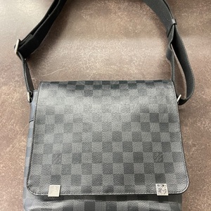 Louis Vuitton m41028 LOUIS VUITTON Damier Graphite N41028 Shoulder Bag District 