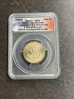 2009-P $1 Sacagawea Agriculture Satin Finish ANACS SP69