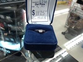 White Gold Princess Cut Ring > undefined4.2g/14kt 
