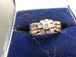 Yellow Gold Cluster Ring 5.36g/14kt 