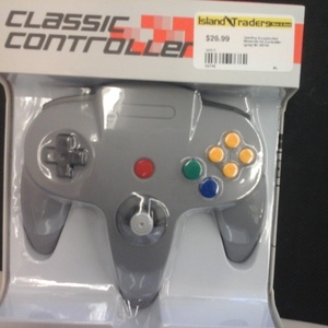 nintendo 64 controller (grey)