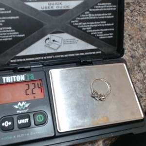 Platinum Ring, 3 Diamonds