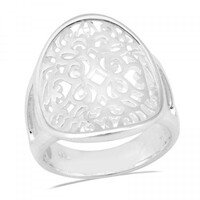 Southern Gates Oval Saddle Scroll Ring