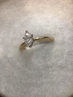  14kt Marquise Solitaire