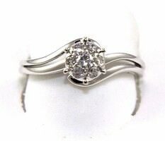  .25ct Diamond Cluster Ring 18k Gold 