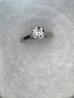  14k Marquise White Gold Solitaire