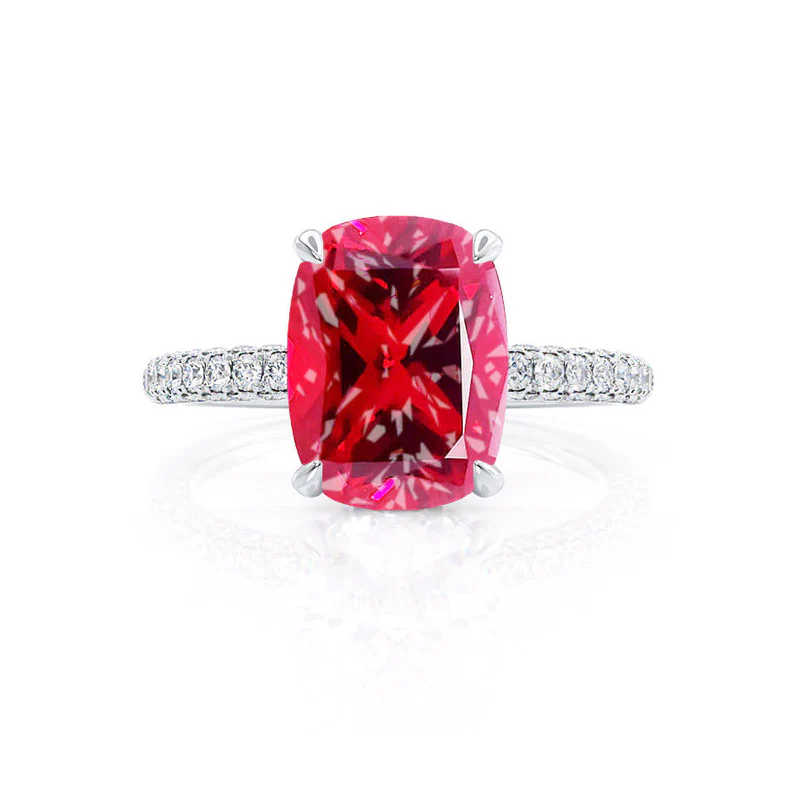  NEW 14k Ruby and Diamond Ring