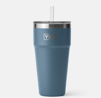 YETI  RAMBLER 26oz CUP with Stra Lid Nordic Blue