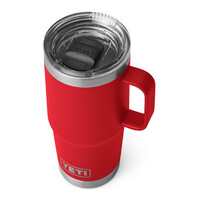 YETI RAMBLER 20 OZ TRAVEL MUG RESCUE RED