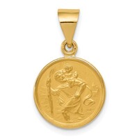  Saint Christopher Medal Pendant 14k
