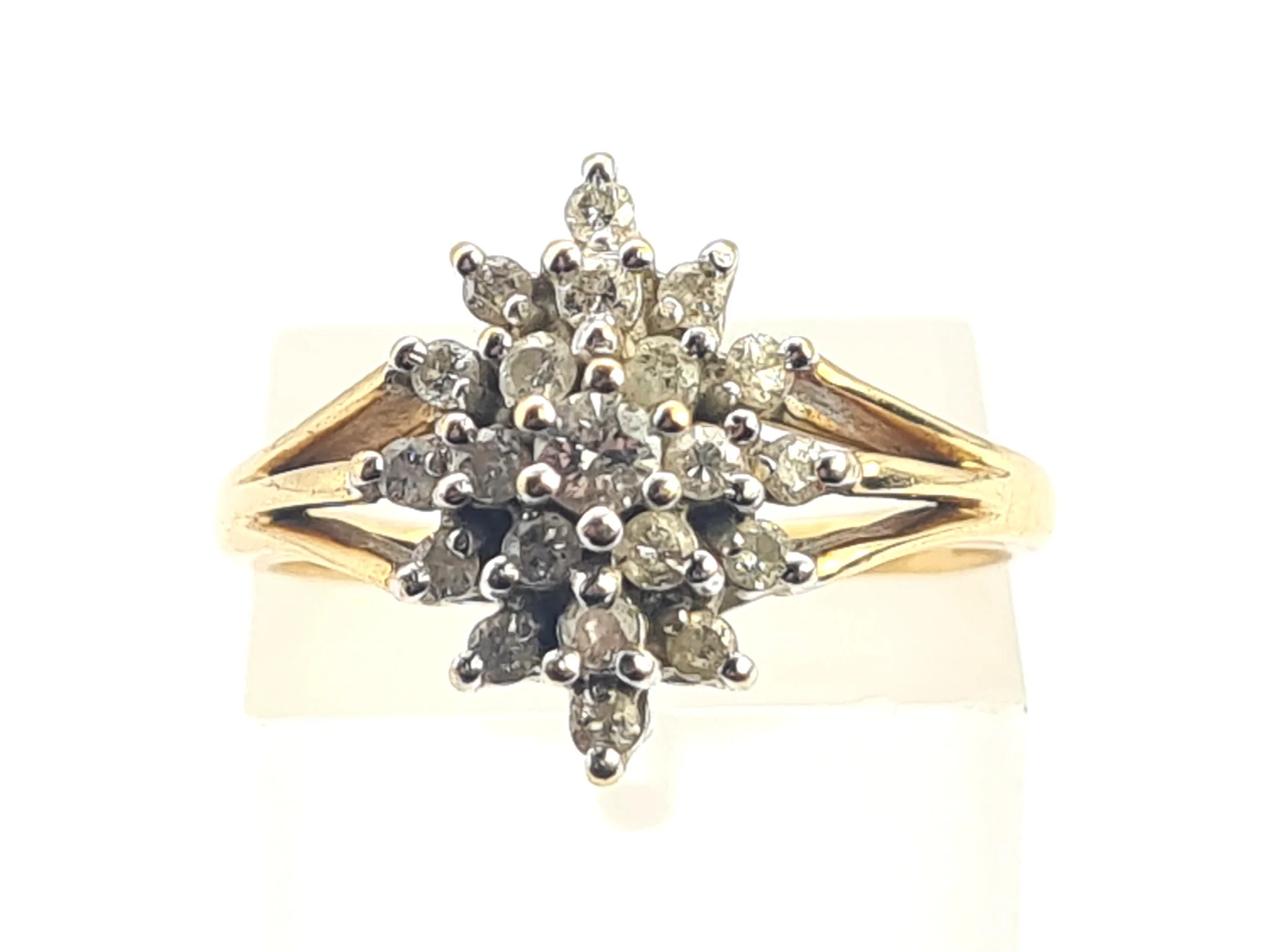 .50ct Diamond Cluster Ring 14k Gold 