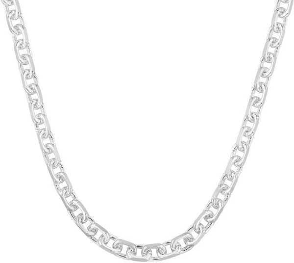 Sterling Silver Flat Anchor Chain 22 Inches 