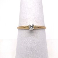 .24ct Diamond Princess Solitaire Ring 14k Gold