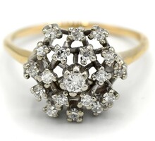  .25ct Diamond Cluster Ring 10k Gold