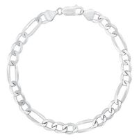 Sterling Silver Figero Bracelet 8 Inch