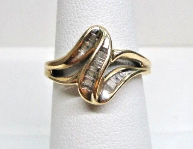 10K Yellow Gold .25ct Diamond Baguette Ring