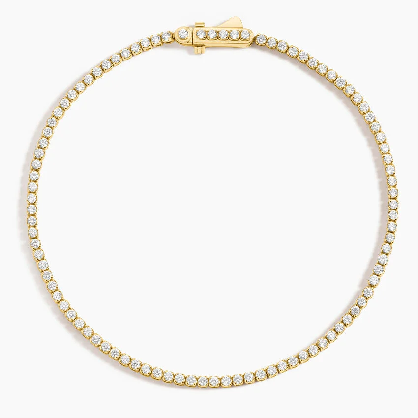 New 14K Yellow Gold Lab Grown Diamond Bracelet 