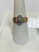  .50ct Diamond Cluster Ring 14k Gold