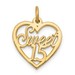  10K Yellow Gold Sweet 15 Pendant 