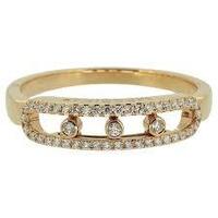  18K Moving CZ Ring Size 7