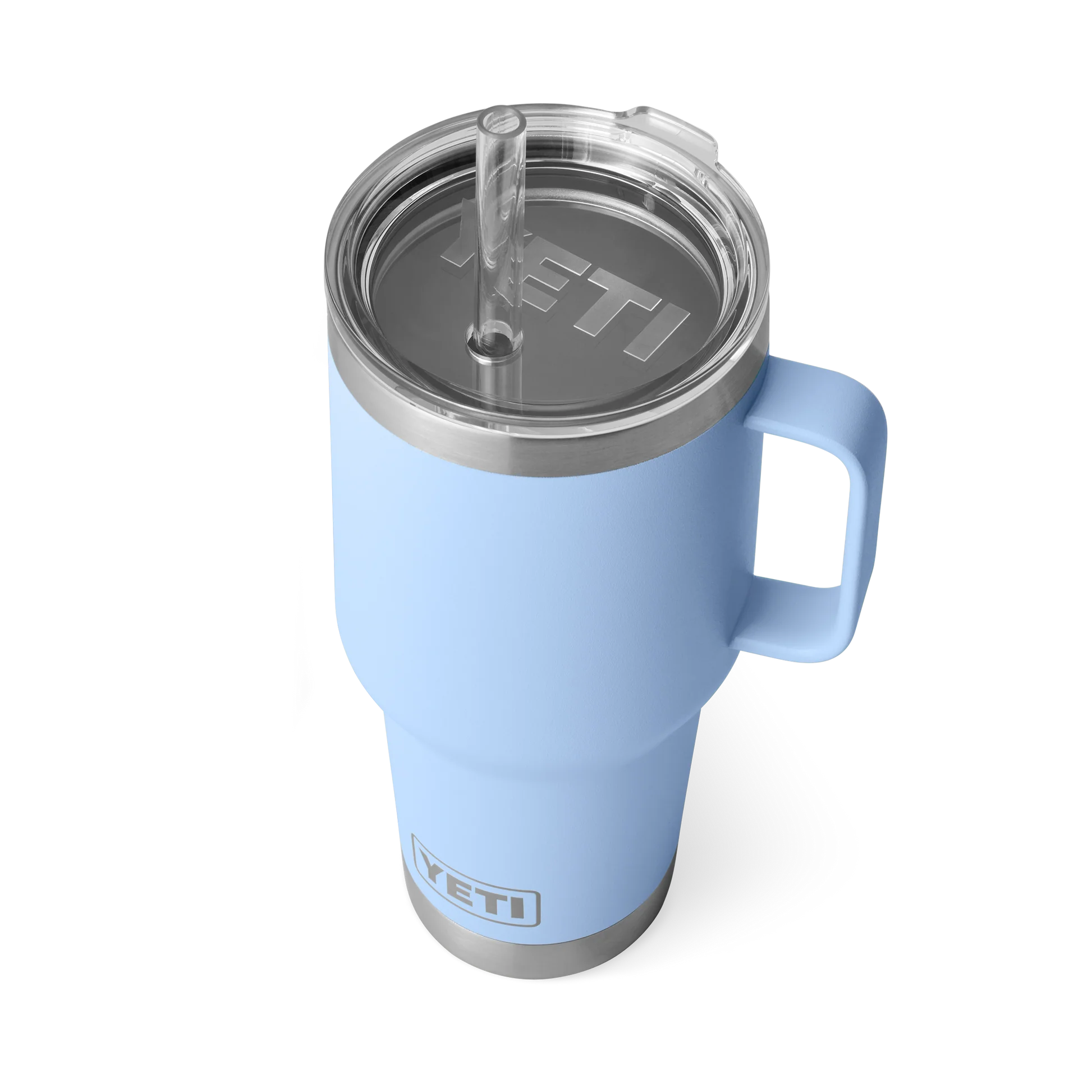 Yeti Rambler 35oz Mug w Straw Big Sky Blue