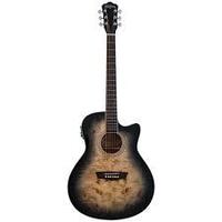 Washburn Deep Forest Burl ACE Acoustic Guitar - Black Fade