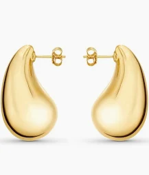  14K Yellow Gold Tear Drop Earrings