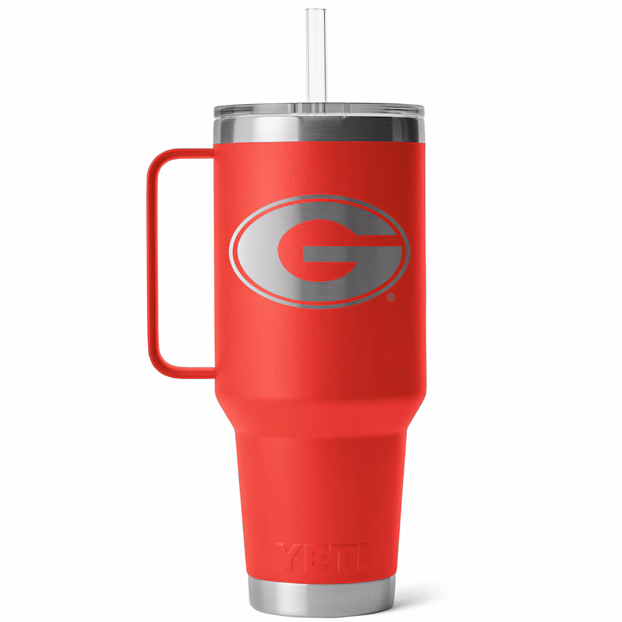 YETI Georgia Bulldogs 42oz. Rambler Straw Mug