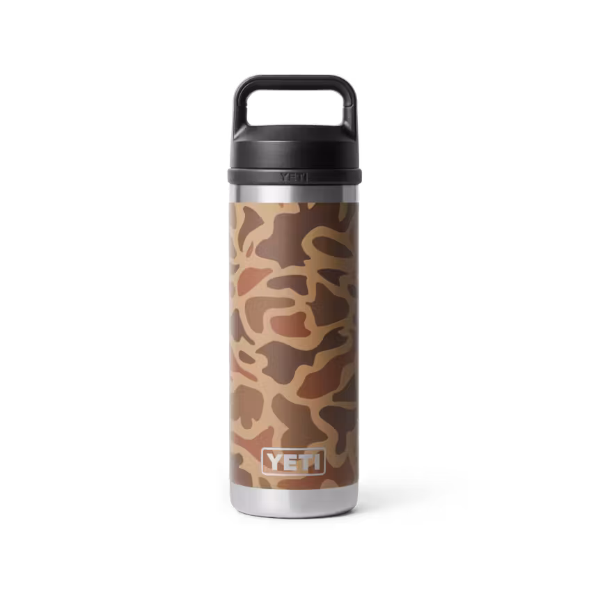 Yeti Rambler 18oz Bottle Chug wetlands camo