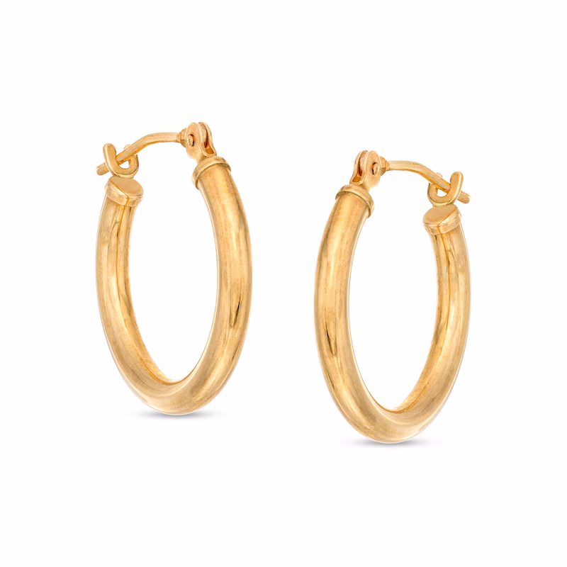  yellow gold 14k hoop earrings