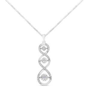  10K White Gold Diamond Necklace