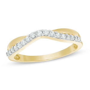 14K Yellow Gold Diamond Band Size 7