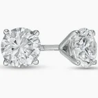  14K White Gold .50CTW LAB Diamond Stud Earrings 