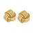  14K Yellow Gold Knot Style Post Earrings