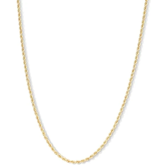  10K Yellow Gold Rope Chain 16" 