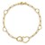  14K Yellow Gold Polished Heart Paper Clip Bracelet 