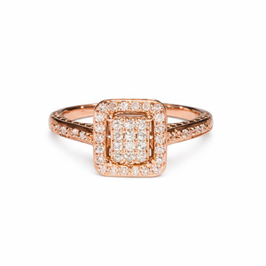 10K Rose Gold Diamond Ring 