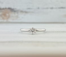 0.28ct Round Diamond Solitaire 14kw 