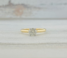 0.71ctw Round Diamond Solitaire 14ky 